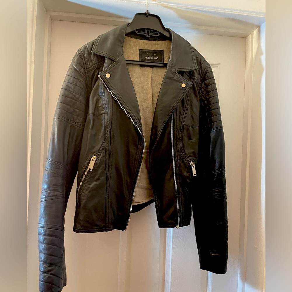 Black River Island Leather Jacket